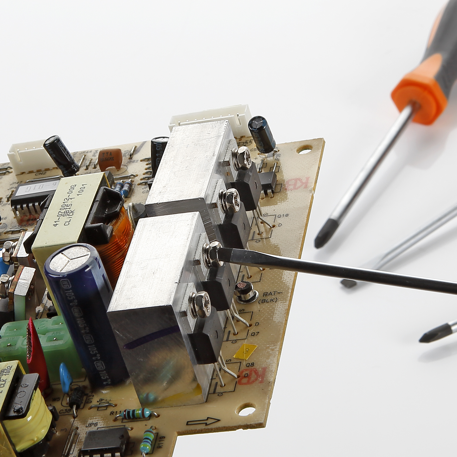 Juego De 4 Destornilladores Con Punta Plana, Recta Y Ph, En Blister ALYCO ORANGE