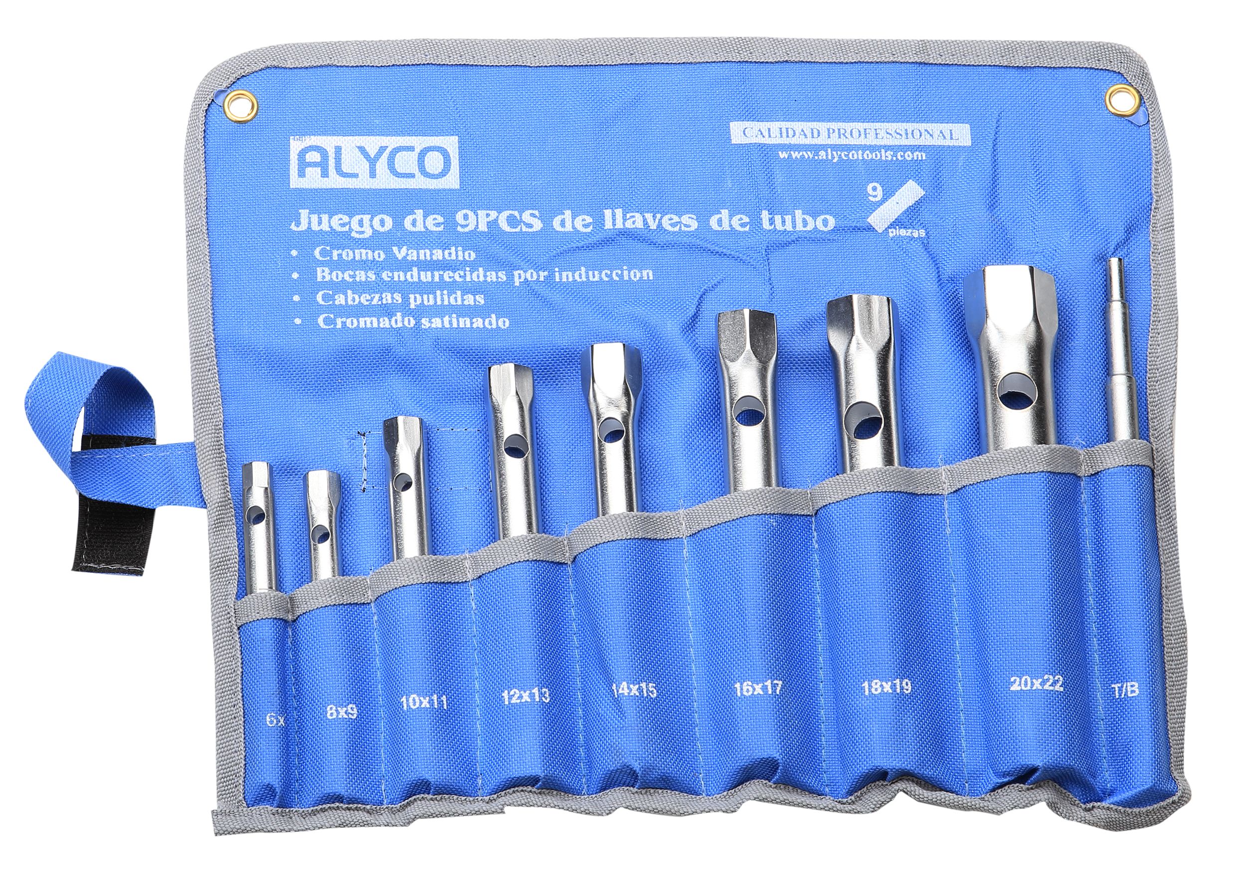 Juego De 8 Llaves De Tubo Estampadas En Bolsa De Nylon ALYCO, Productos