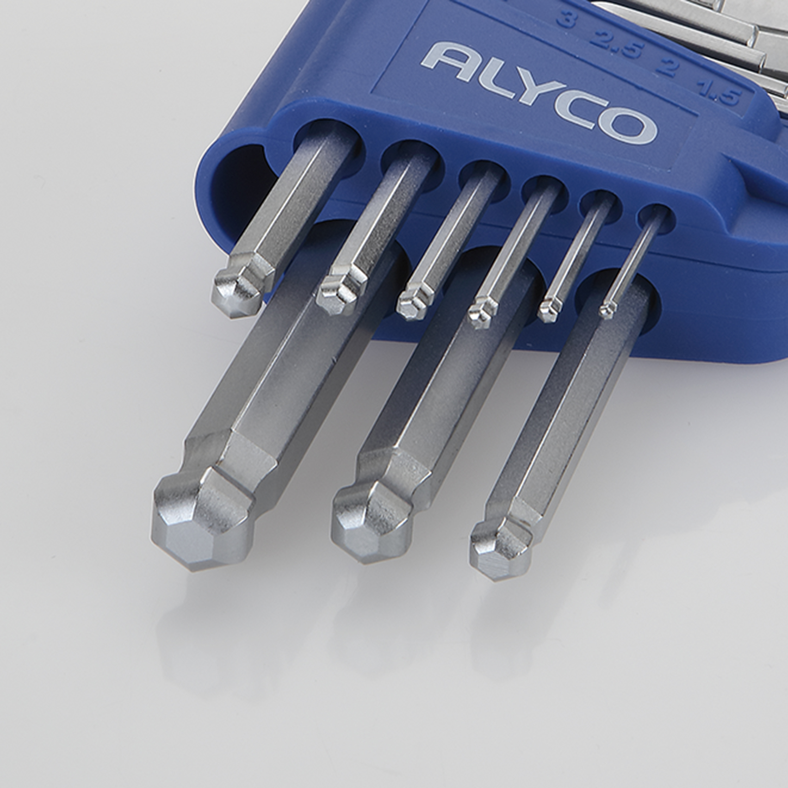 Juego De Llaves Allen De Bola, Soporte De Plástico ALYCO