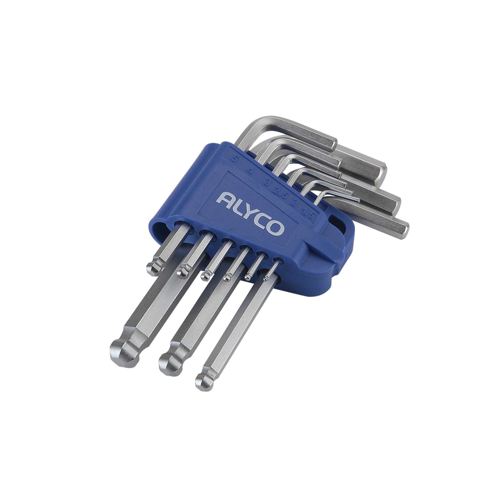 Juego De Llaves Allen De Bola, Soporte De Plástico ALYCO