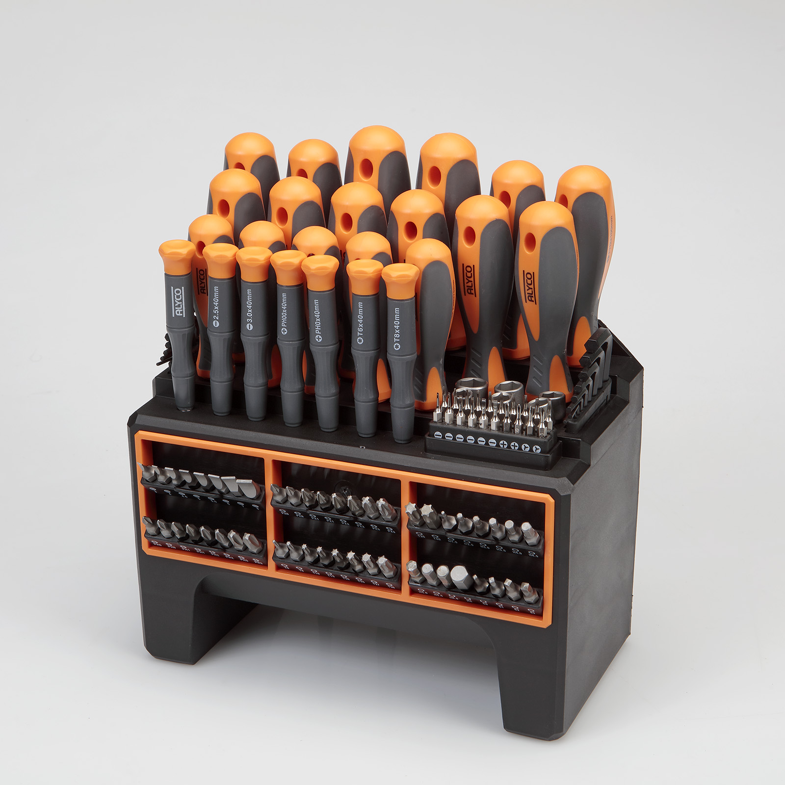 Juego Combinado De Destornilladores De 114 Piezas ALYCO ORANGE