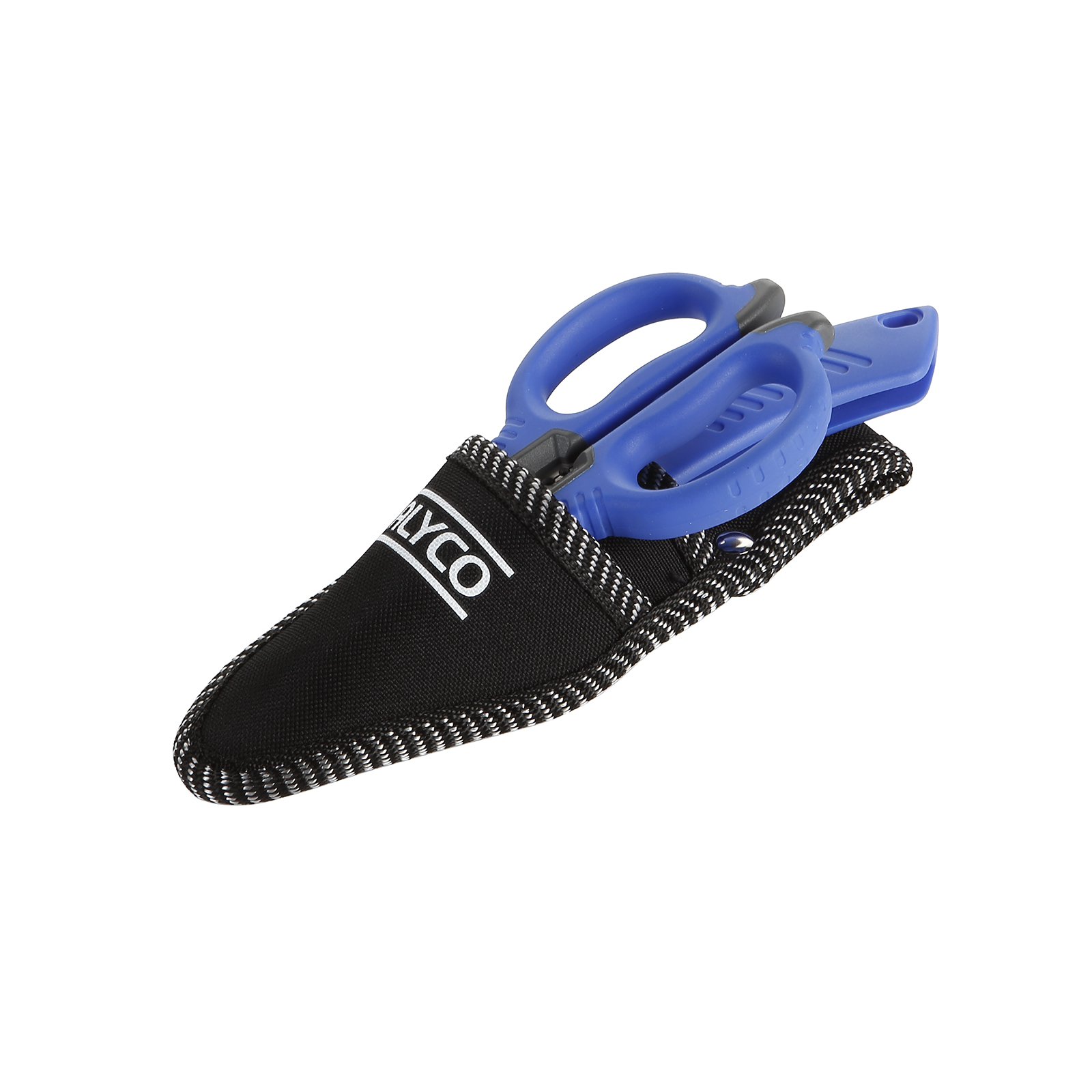 Kit de electricista con tijera y cuchillo pelacables en bolsa de nylon Alyco