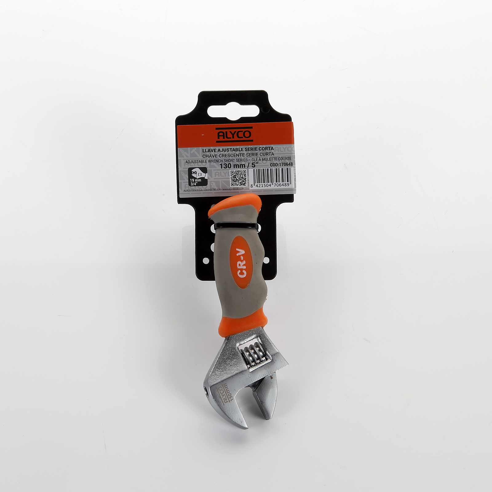 Llave inglesa ajustable moleta Central 150mm 6. 170650 Alyco Orange