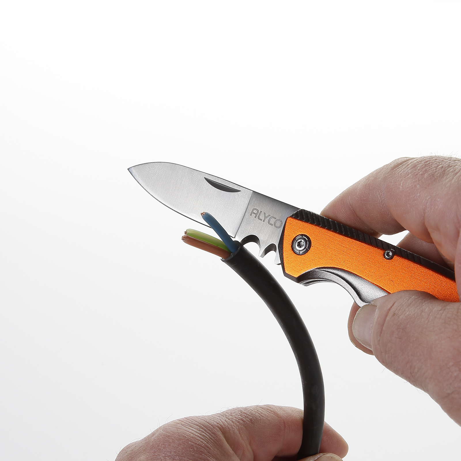 Stainless Steel Electrician Knife With Aluminium Handle ALYCO ORANGE, Products