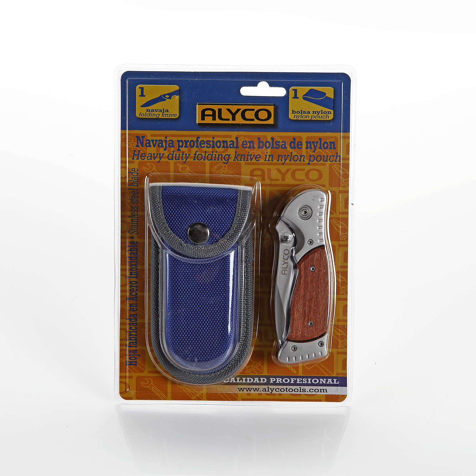 Navaja Inoxidable Para Electricista Mango Aluminio ALYCO