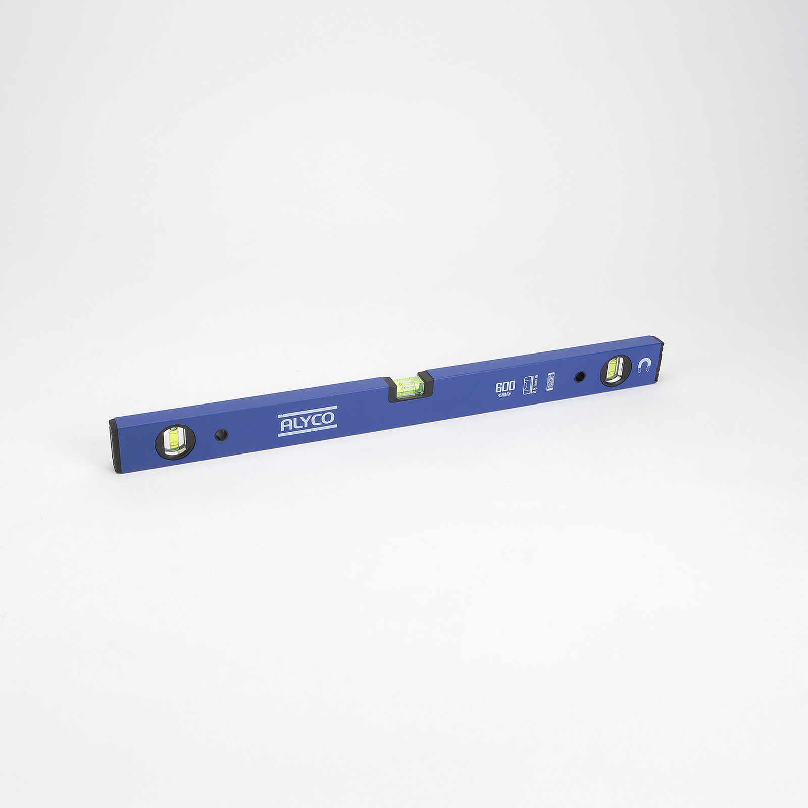 Nivel Tubular Magnético 3 Fiolas De Perfil Rectangular De Aluminio ALYCO