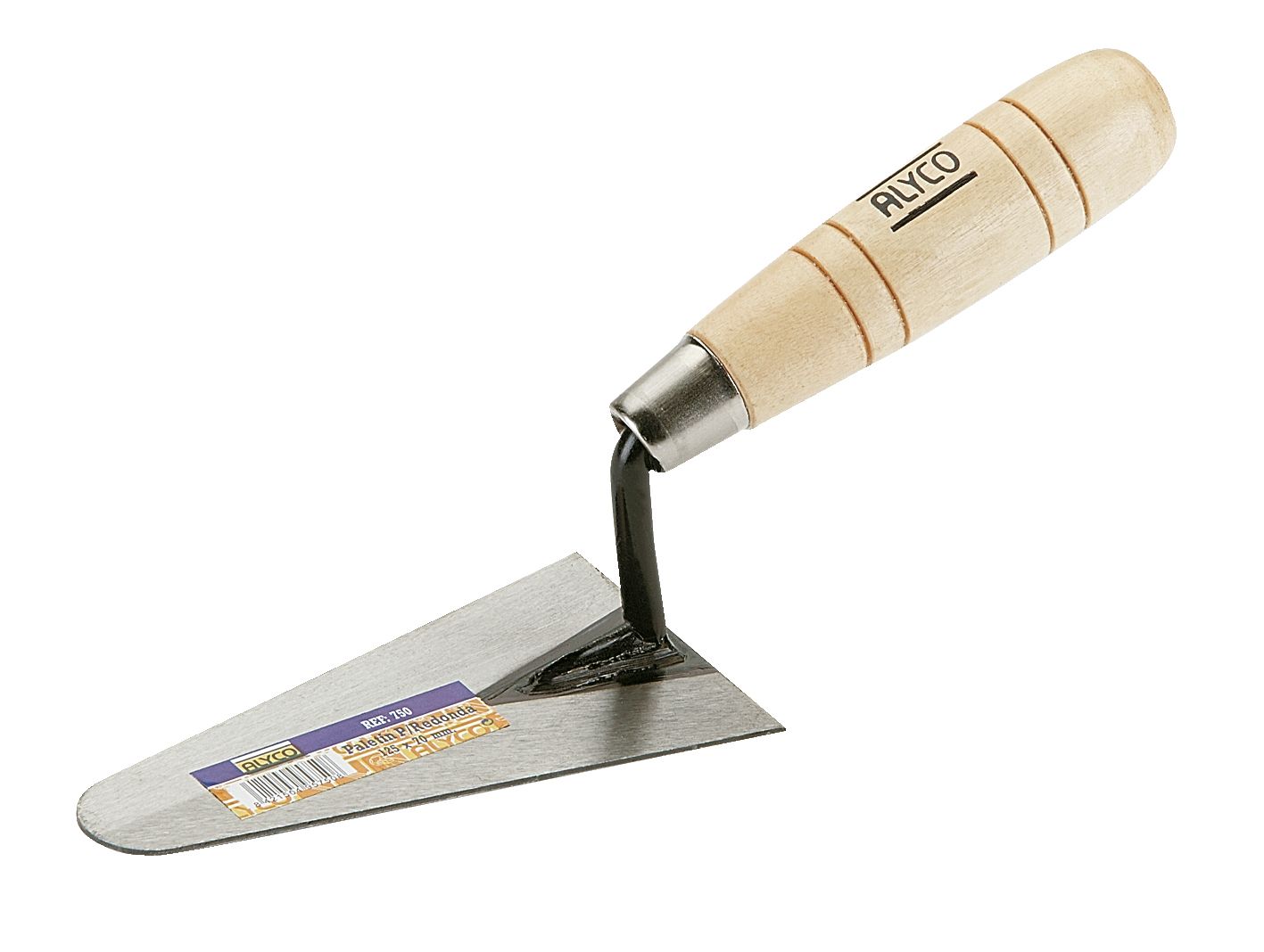 Truelle Lisseuse Bout Rond 26 Cm - Manche Bi-matière Ergonomique - Acier Haute Qualité - Pour Enduit, Plâtre