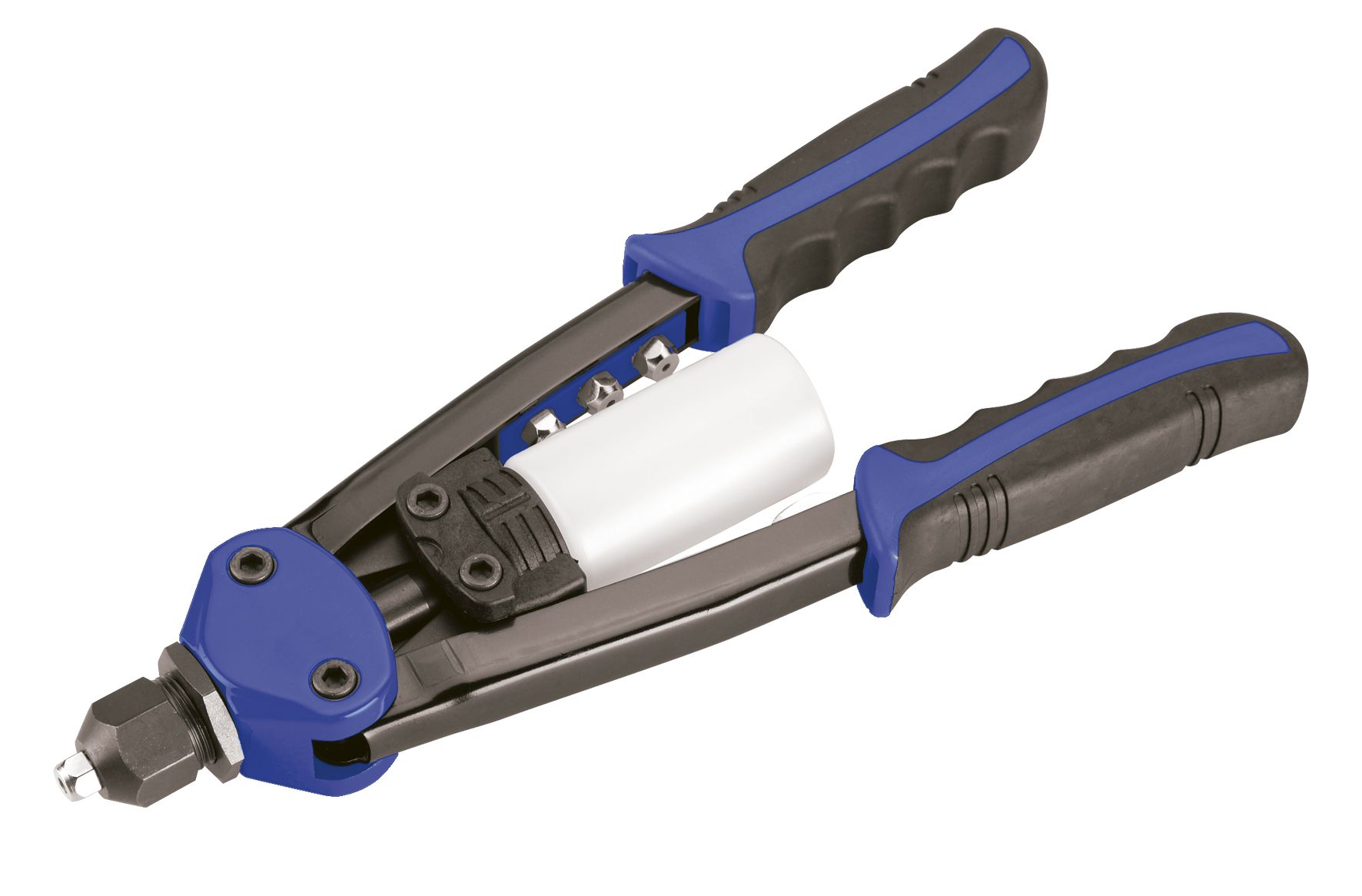 Miniatura Remachadora De Dos Manos Alta Potencia 4 Bocas De 2,4 A 4,8 Mm ALYCO