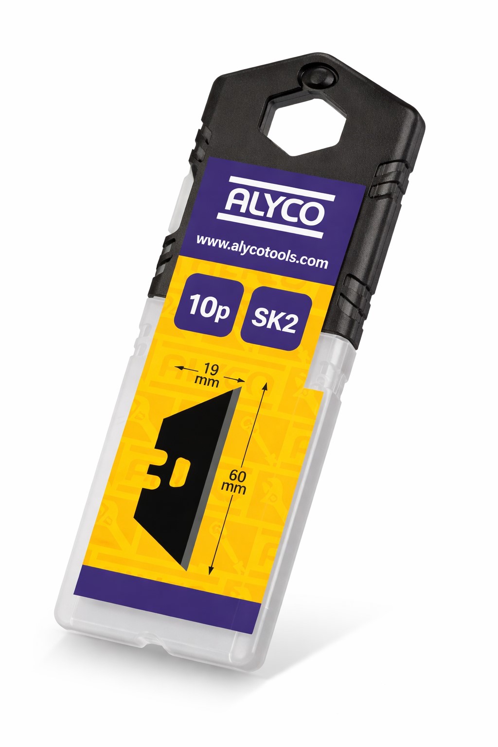 Dispensador De 10 Cuchillas Trapezoidales con Agujero SK2H Alyco