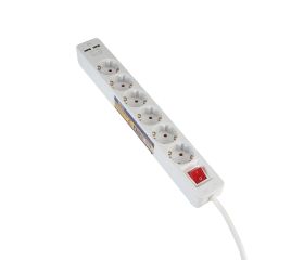 Base Múltiple Con Interruptor 3, 5 o 6 Enchufes + 2 USB, cable de 1,4 Metros ALYCO