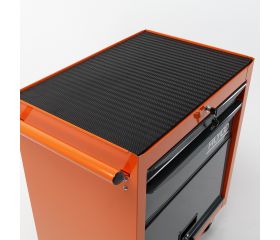 Carro Metálico De Dos Cajones Y Portón ALYCO ORANGE