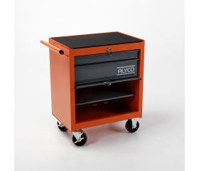 Carro Metálico De Dos Cajones Y Portón ALYCO ORANGE