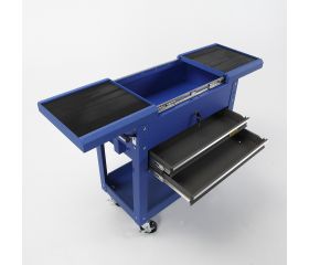 Carro Metálico De Taller Con 2 Cajones Con Bandeja Y  CompartimEnto Superior De Apertura Horizontal ALYCO