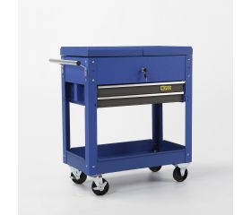 Carro Metálico De Taller Con 2 Cajones Con Bandeja Y  CompartimEnto Superior De Apertura Horizontal ALYCO