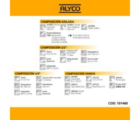 Juego En Estuche Con Herramienta Aislada ALYCO