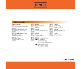 Caja Metálica De 3 Bandejas Con Herramientas ALYCO ORANGE