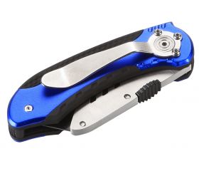 Cutter Abatible Mango Aluminio Y 10 Cuchillas Trapeziodales Sk2H ALYCO