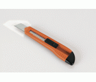 Cutter De Cuchilla Fragmentable De 18 Mm Con Guía De Plástico ALYCO ORANGE