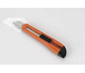 Cutter De Cuchilla Fragmentable De 18 Mm Con Guía De Plástico ALYCO ORANGE