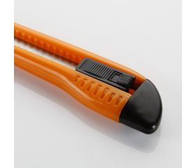 Cutter De Cuchilla Fragmentable De 18 Mm Con Guía De Plástico ALYCO ORANGE