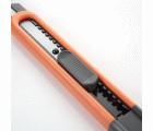 Cutter De Cuchilla Fragmentable  De 18 Mm Con Guía Metálica ALYCO ORANGE