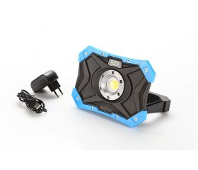 AGM Foco Led Recargable, Foco led Bateria con Modos de Pánico y Parpadeo,  Luz de Trabajo, 180 ° Giratorio, Adsorción Magnética, IP55 Impermeable,  19LED 800LM, para Acampar, al Aire Libre（Azul） : 