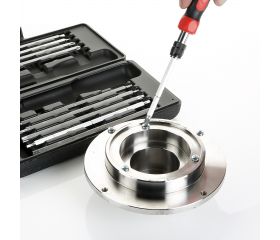 Juego De 20 Destornilladores En 1 Con Varilla De Doble Punta En Estuche De Plástico ALYCO