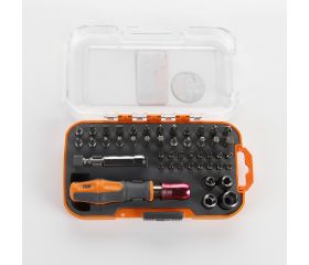 Juego De 39  Puntas De Atornillar, Llaves De Vaso De 1/4