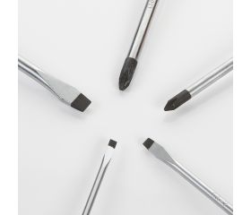 Juego De 5 Destornilladores Plano, Recto Y Ph En Caja Cartón ALYCO ORANGE