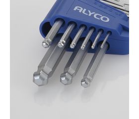Juego De Llaves Allen De Bola, Soporte De Plástico ALYCO