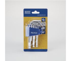 Juego De Llaves Allen De Bola, Soporte De Plástico ALYCO