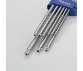 Juego De Llaves Torx Inviolable Extralarga, Soporte De Plástico ALYCO