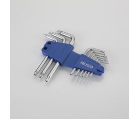 Juego De Llaves Torx Inviolable, Soporte De Plástico ALYCO