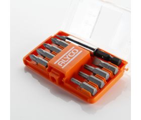 Juego De 9 Puntas De Atornillar De 1/4