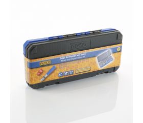 Juego De Destornillador De Impacto De 1/2”, Dos adaptadores Y 18 Puntas En Estuche De Plástico ALYCO