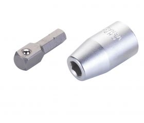 Juego De Destornillador De Impacto De 1/2”, Dos adaptadores Y 18 Puntas En Estuche De Plástico ALYCO