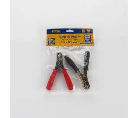 Juego De Dos Pinzas De Acero De 115x175 mm Para Recarga De baterías ALYCO