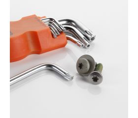 Juego De Llaves Acodadas Torx Inviolable, Soporte De Plástico ALYCO ORANGE