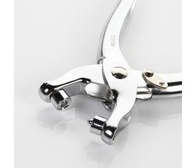 Juego Remachadora De Ojetes Con Sacabocados Y Ojetes En Blister ALYCO ORANGE