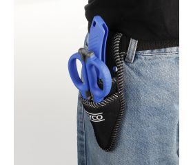 Kit de electricista con tijera y cuchillo pelacables en bolsa de nylon Alyco