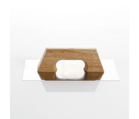 Llana Rectangular Inoxidable Afilada Mango Madera ALYCO