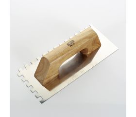 Llana Dentada De Acero Inoxidable Con Mango De Madera ALYCO