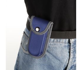 Navaja De Acero Inoxidable De 85 mm Con Mango De Madera Y Bolsa De Nylon ALYCO