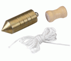 Plomada De Acero De Albañil Con Nuez De Madera ALYCO 