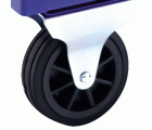 Rueda Fija 4"x1,5" (10x3,8cm) Con Eje Y Pletina Para Carros ALYCO