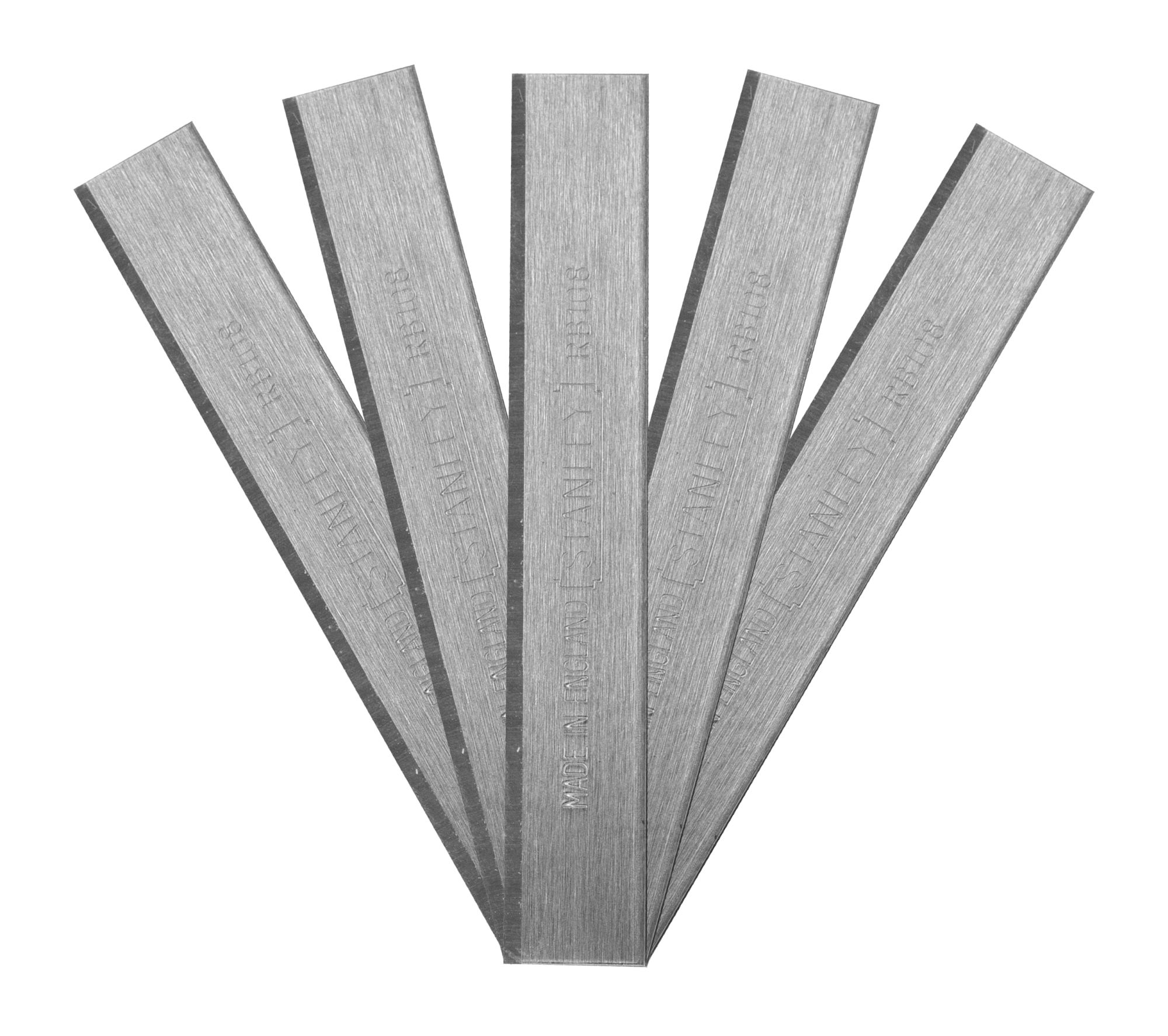 5 Hierros para cepillo 1-12-100, 0-12-105. Corte recto para cepillo biselar