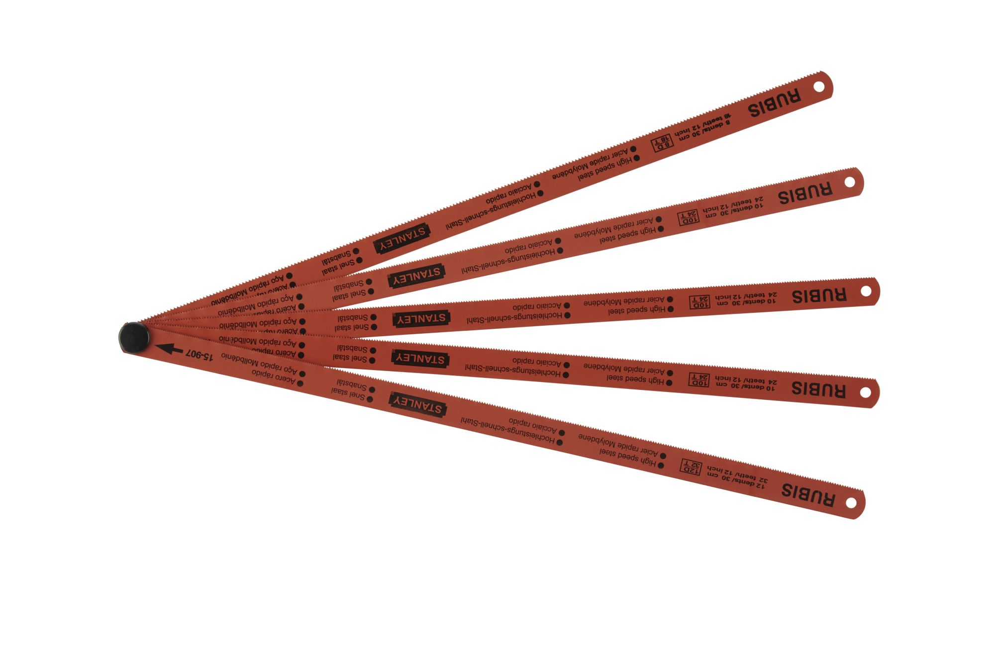 Hoja Rubis Acero HSS 18, 24 y 32dpp - 5 unidades