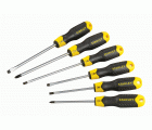 Juego de 6 destornilladores Cushion Grip: Plana y Phillips