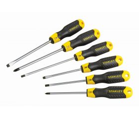 Juego de 6 destornilladores Cushion Grip: Plana y Phillips