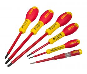 Juego de destornilladores de electricista aislados FATMAX® de 6 Piezas Plana/Phillips